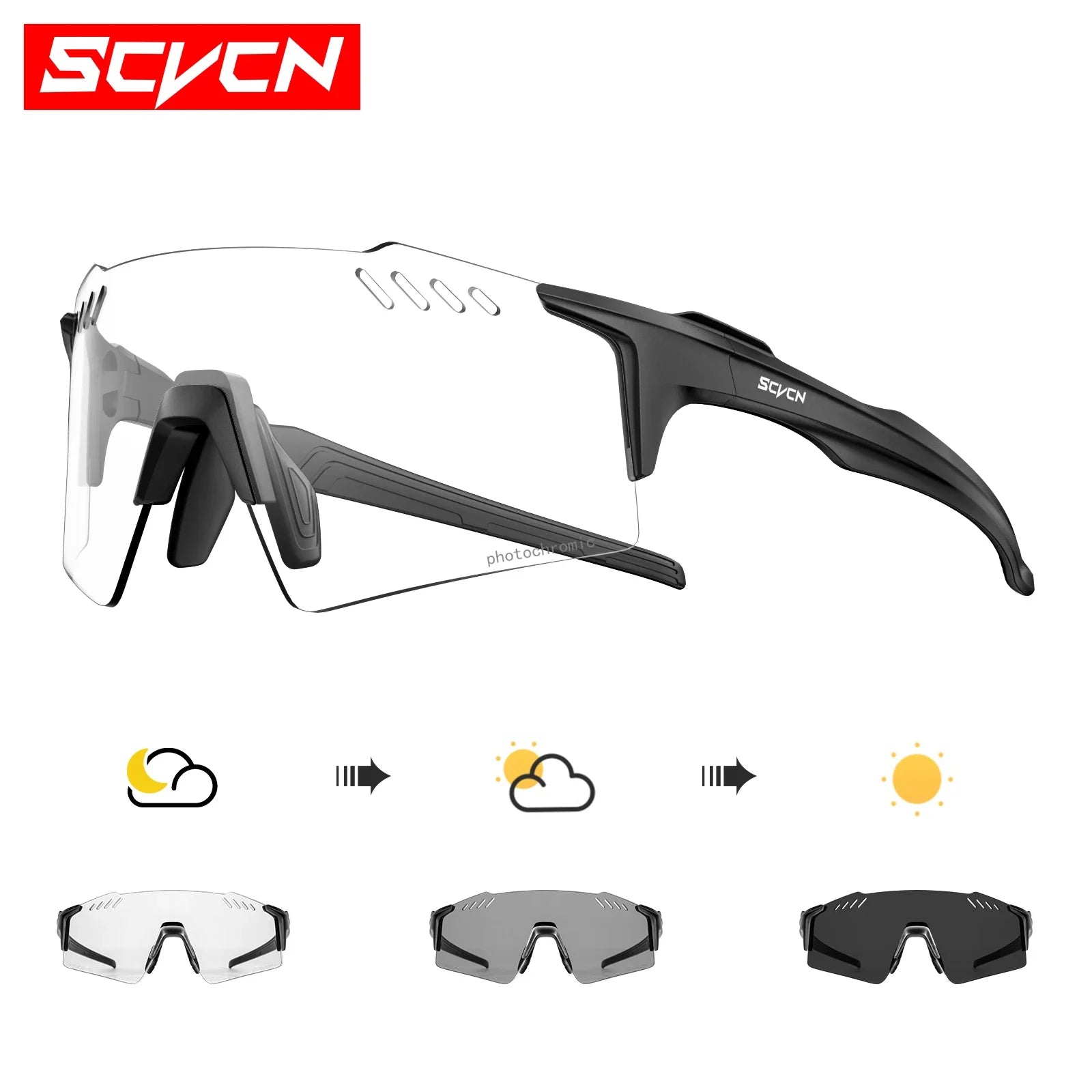 Outdoor Photochromic Cycling Glasses - Nova Shine