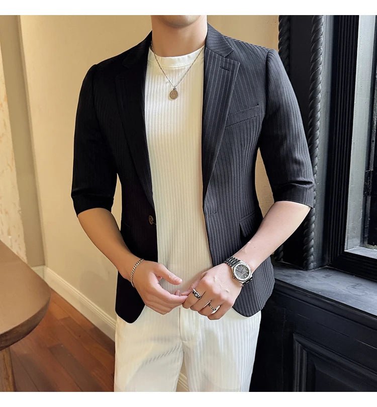 Summer Striped Suit - Nova Shine